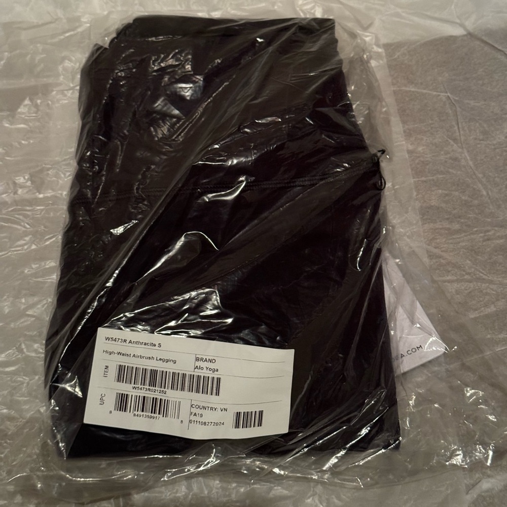 Alo High-Waist Airbrush Legging Anthracite S New - Picture 4 of 6